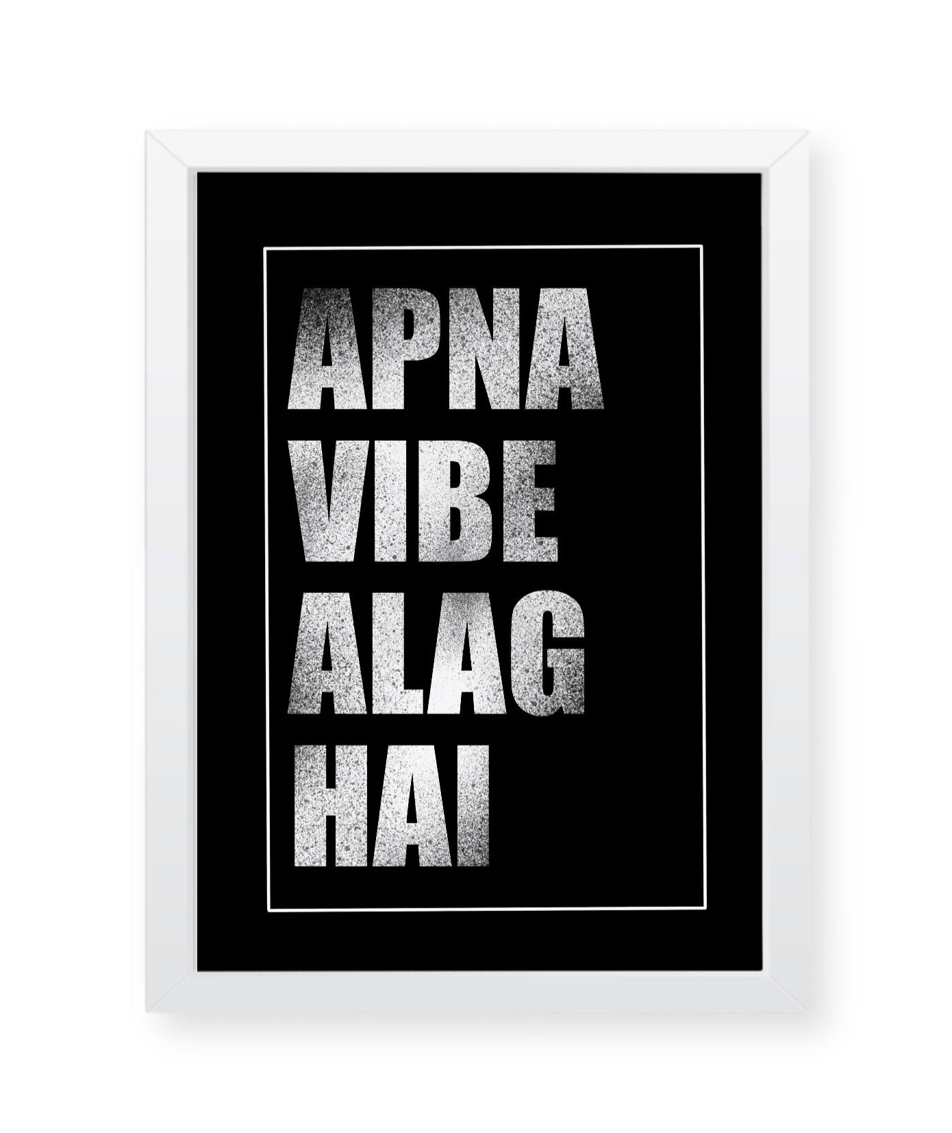 Apna vibe alag hai, quirky quote illustration Frame, wall decor